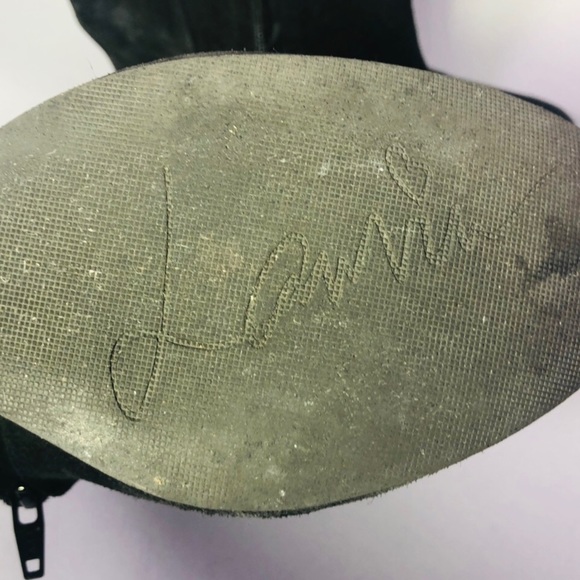 Authentic Lanvin Suede Wedge Ankle Boots - Picture 7 of 8